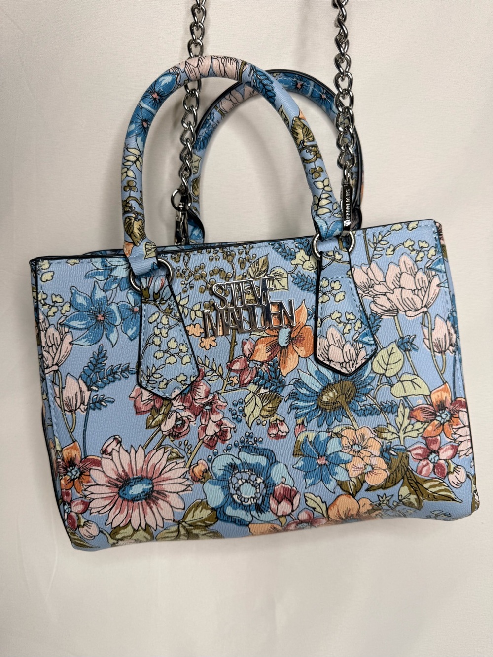 Steve Madden Floral Handbag - Blue Multi